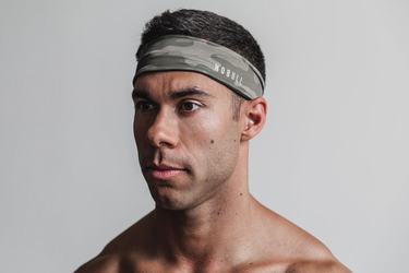 Nobull Headband 2" Men's Headband Green Camo | Australia (JP7940)